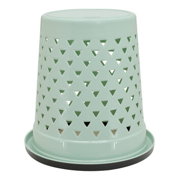 兰诗（LAUTEE）FH-1276 清洁收纳桶办公室垃圾纸篓杂物桶垃圾桶   三角镂空 颜色随机