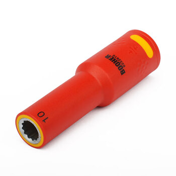 宝合(BOOHER)1/2"系列双色绝缘12角公制长套筒13mm