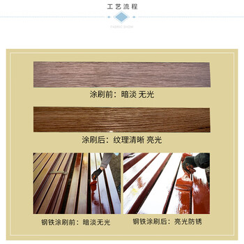 香榭丽漆工业品 醇酸清漆 透明漆防锈漆调和漆金属漆亮光漆钢结构漆 木制品门窗围栏清水亮光 透明清漆 11kg