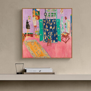 马蒂斯音乐野兽派抽象画世界名画装饰画北欧挂画小众画ins大师粉色