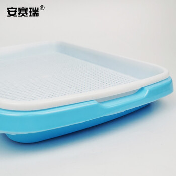 安赛瑞 芽苗菜盘 双层芽苗菜育苗盘小麦水培植盆育苗盆双层多功能芽菜盘 内盘32.3×23.5×3.6cm 蓝色 530518