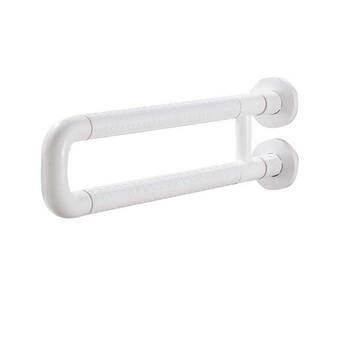 星期十 加固型60cm白色无腿厕所防滑扶手残疾人安全无障碍坐便器马桶加固栏杆定制