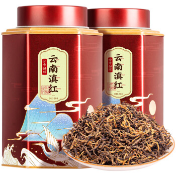 云南凤庆滇红茶叶五虎2021新茶特级浓香型金丝古树春茶罐装250g