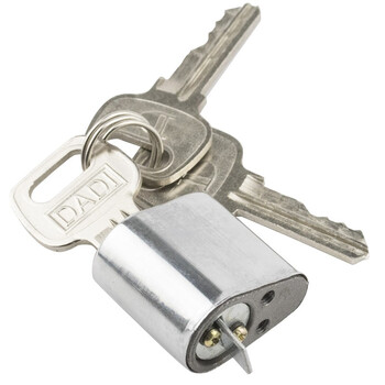 海斯迪克 HKLY-128 消防门锁芯 防火门锁芯逃生锁电箱锁芯 铜芯不通开（3把钥匙）