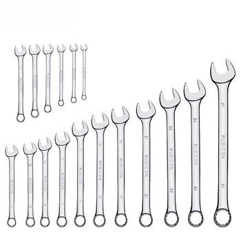 罗宾汉（RUBICON）美式梅开扳手RCW-317两用扳手套装 呆头扳手 叉口扳手 梅花扳手套装 17支装