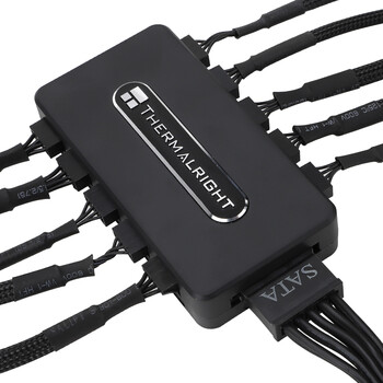 Thermalright(利民) FAN HUB  Controller REV.A 10口控制器支持PWM温控 散热配件