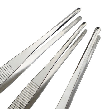冰禹 BY-2310 不锈钢镊子 敷料镊子直头金属镊子 普通14cm（10个/包）