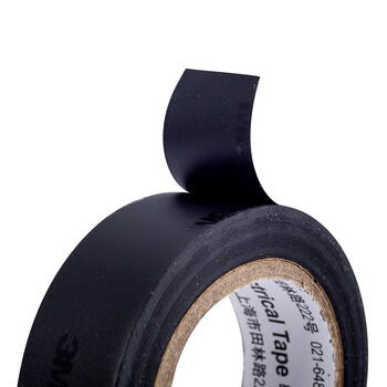 3M 1500#黑色 电工胶带 电气绝缘胶带 PVC电工胶布 无铅600V 防潮耐酸碱【18mm*10m*0.13mm】