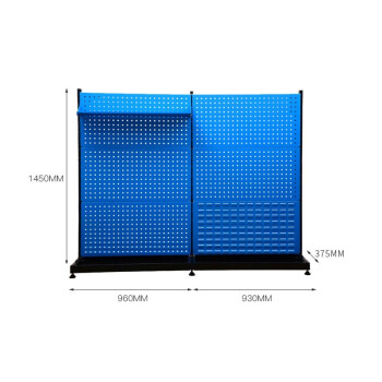 知旦工具置物架1890*375*1450物料整理货架展示架工具架690044单面拼接款