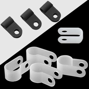 飞尔（FLYER）电线固定线卡 尼龙U形理线夹电线整理压线卡扣【3.3U型 白色 1000只/包】