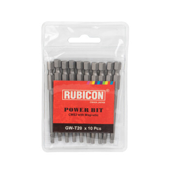 罗宾汉（RUBICON）工业星型风批嘴GW-T20 星型带孔电动螺丝起子头气动批咀T20x75mm十支