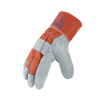 求同 焊接手套 牛皮电焊手套 耐磨耐高温透气机械制造工作手套 5202 25cm