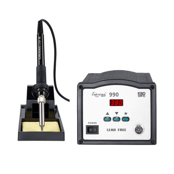 创时代chuera 高频无铅焊台 恒温数显 90W大功率 可调温电焊台工业级 990