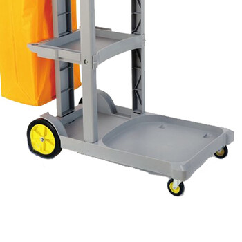 超宝（CHAOBAO）D-11 多用途清洁手推车 灰色 收集车手推车清洁工作车 清洁工作车