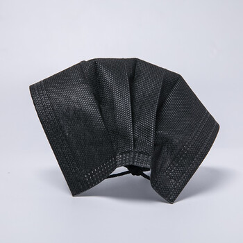 CM朝美 黑色3层独立包装【1000只】防唾液飞沫细菌工业劳保pm2.5防雾霾粉尘花絮颗粒物一次性防护口罩