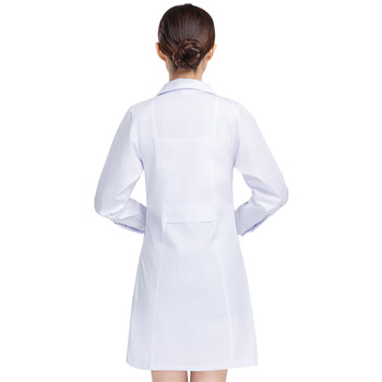 星工（XINGGONG）长袖白大褂 学生实验室卫生工作服劳保服定制  女款白色175-180码XGJ-7