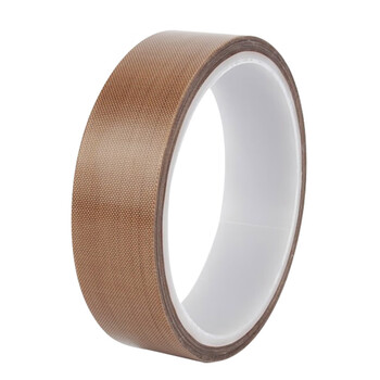 联嘉 铁氟龙胶带 耐高温 隔热绝缘胶带 棕色 0.13mm×20mm×10m