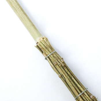 赫思迪格 JG-399 竹子扫把（10个） 竹扫帚 马路工地扫把 环卫大扫帚 竹竿扫帚 3.6斤（加竹杆）10个装