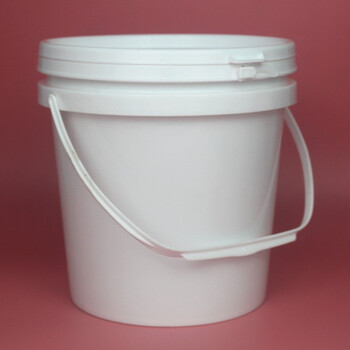 鸣固 ZJ5068广口桶白色 防水涂料塑料桶 20L塑料桶