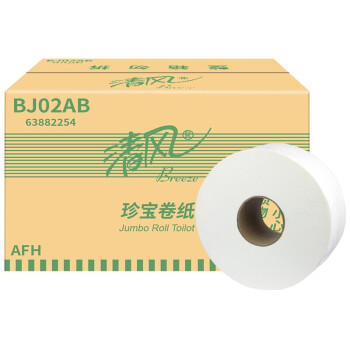 清风 双层240米大卷纸 （91mm×120mm/节）×12卷/箱