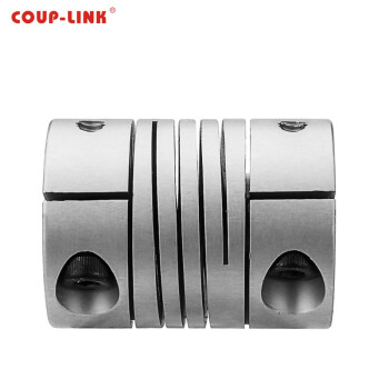 COUP-LINK 卡普菱 联轴器 弹性联轴器 LK2-C075M(19.1X19.1)铝合金联轴器 夹紧螺丝固定螺纹式联轴器