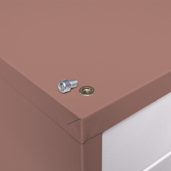 震迪图纸柜档案架文件工程资料底图柜咖色1号柜三层可定制SD0574