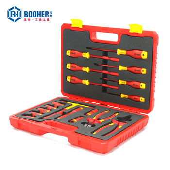 宝合(booher)18件VDE绝缘工具组套 0200411 铬钒钢