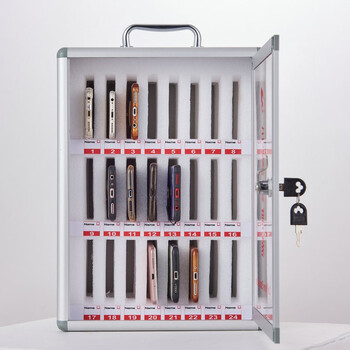 京度48位手提手机保管箱车间手机存放柜学校学生办公会议存放箱405*200*495mm