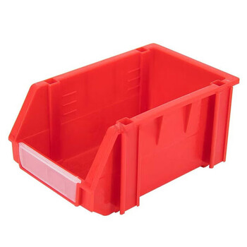 海斯迪克 组合式零件盒 塑料元件物料盒货架螺丝盒 HC5红330*205*140mm