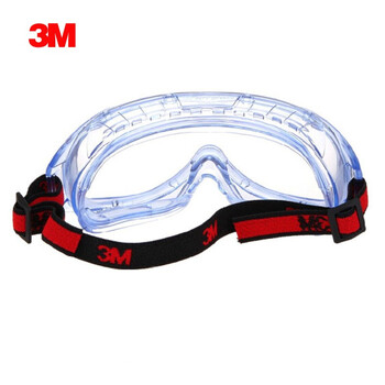 3M 1623AF护目镜 防冲击防化学防雾防护喷溅劳保工业打磨透明头带眼镜眼罩 1623AF防雾