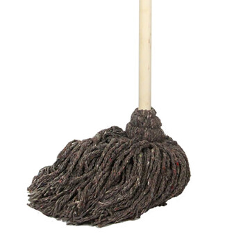 工霸（GONGBA）老式木柄拖把 加厚小灰棉线木杆拖把墩布拖布（10把）定制