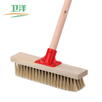 卫洋 地刷长柄刷软毛头27cm杆长120cm 瓷砖地板甲板庭院青苔厕所刷地 1个装