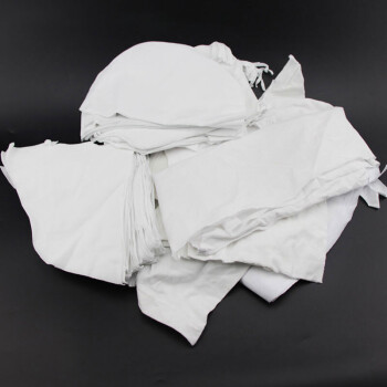 工霸（GONGBA）本白破布 白色擦机布 工业棉吸油抹布 白大 1包 25KG/包 定制