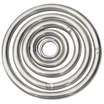 海斯迪克 HK-5120 304不锈钢实心圆环 装饰环 吊环 O型环 不锈钢圈焊接钢环 M5×30（10个）