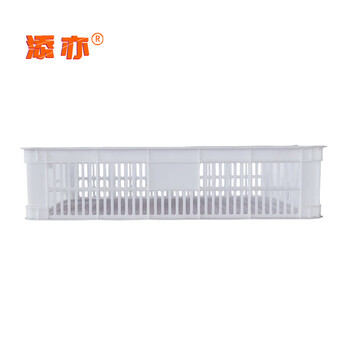 添亦 大号方形塑料筐周转筐工厂用胶框周转箱快递筐 575-140加密610*420*150（白色）