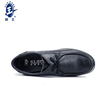 王盾/盾王 3550-2工作鞋黑色牛皮工作鞋女款耐磨防滑定做 40吗 黑色 1双