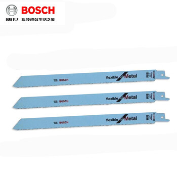 博世（BOSCH）原装往复锯条切割片伐木工锯片金属木材锯条S1122BF(1支)金属切割柔韧型长度225mm