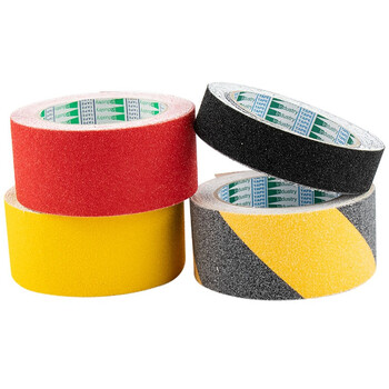 海斯迪克 PVC安全防滑胶带 黑色防滑贴 警示防滑条楼梯地贴地面瓷砖磨砂贴 2.5CM*5M HKJD-009