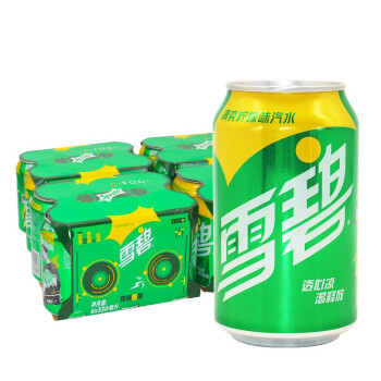 可口可乐cocacola易拉罐雪碧330ml8听装24罐整箱清爽柠檬味碳酸饮料