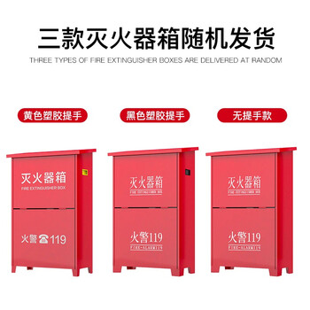 绿消 灭火器箱子干粉水基消防箱子  新国标消防器材装4公斤干粉箱子