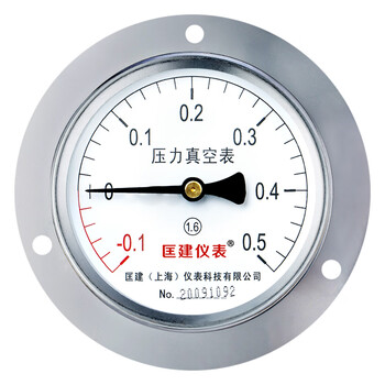 匡建仪表（CONJANT）Y-100ZT轴向带边压力表 液压表水压表气压表真空表-0.1+0.5MPa