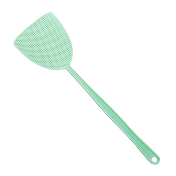 益美得 LSL8591 PP塑料苍蝇拍网面加长手动手柄灭蚊拍 44.5*12cm-粉色款