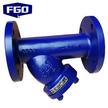 FGO Y型过滤器 重型 碳钢16公斤 法兰过滤器1.6mpa GL41H-16C DN40