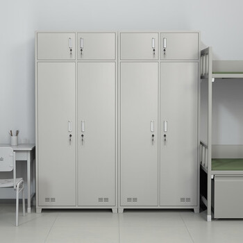 京度双人更衣柜学校单位宿舍加厚更衣柜钢制铁皮双门物品储物柜可定制