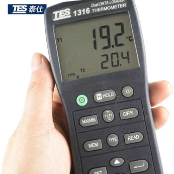 泰仕 TES-1316 记录温度仪数字记忆式温度表USB 1年维保