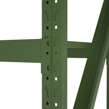 京度货架单层称重500kg四层可定制2000*1500*600军绿色仓储货架仓库置物架JD-HJ-500L05储物架