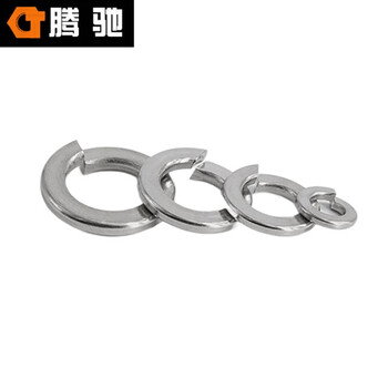 腾驰（CT）043 弹垫 DIN127 316不锈钢开口弹垫 弹簧垫圈 螺丝圆形垫片  φ8（200个）