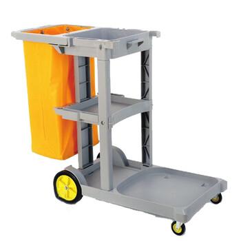 超宝（CHAOBAO）D-11 多用途清洁手推车 灰色 收集车手推车清洁工作车 清洁工作车