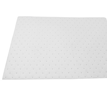 海斯迪克 HKLY-201 吸油棉（100片)  应急吸油垫吸油毡工业化学品吸附棉 泄露吸油 白色40cm*50cm*2mm