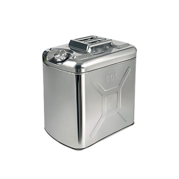 京度 304不锈钢油桶液体桶油箱加油桶备用油箱 方形款容量50L